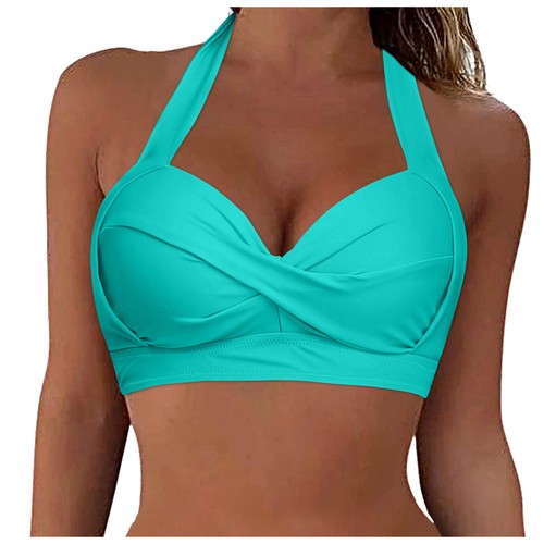 Women Lace Up Swimwear Tops Underwire Full Coverage Bikini Top Push Up Swim New - Bild 16 von 78