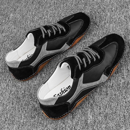 Mode Trendy Freizeitschuhe Herren Atmungsaktiv Schnürschuhe Flach Fahrschuhe Turnschuhe - Bild 9 von 22