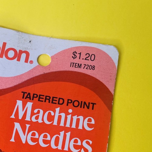 Talon Tapered Point Machine Needles DENIM Size 14 3 1977 Vtg NOS - Picture 2 of 7