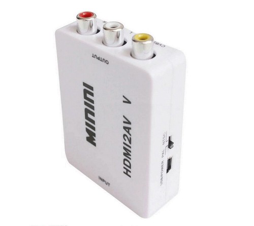 Mini Composite CVBS 3RCA HDMI to AV Video Converter Adapter 1080p 720p Upscaler - Picture 5 of 10