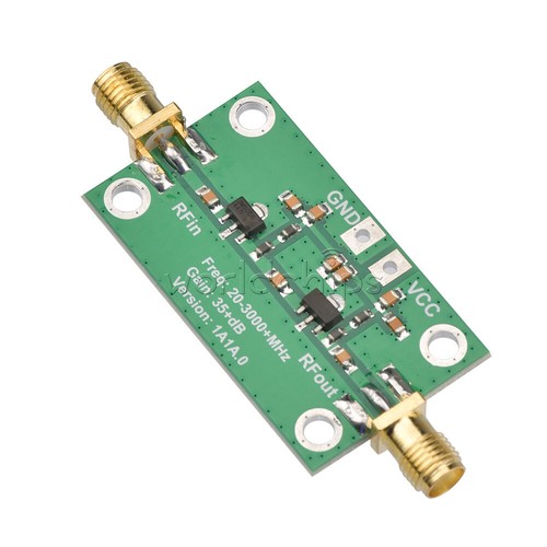 20-3000MHz 35dB Wzmocnienie Niski poziom hałasu LNA RF Moduł wzmacniacza szerokopasmowego DC 3,3-6V Nowy - Zdjęcie 4 z 8