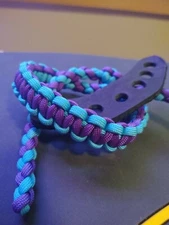 Neon turquoise & purple Archery Bow wrist strap FREE SHIPPING Bling Sling