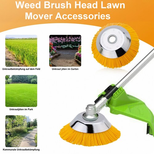 8 Inch Nylon Weeding Brush Cutter, Grass Trimmer Head Weeding Head Mower Brush - Picture 10 of 19