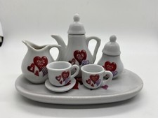 Royal Norfolk Vintage Miniature Doll Porcelain Floral Tea Set 7 Pieces
