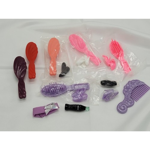 Vintage Barbie Doll Accessories - Shoes, Brushes, Headband, Coke Bottle - Picture 1 of 6