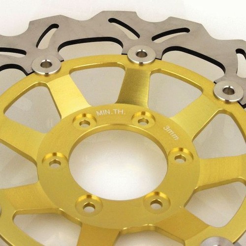 Gold Front Brake Disc Honda CBR250 RR CBR250RR MC22 1990-1999 90-99 - Picture 2 of 2