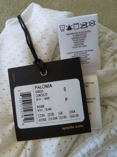 NWT LOLE Paloma White Ruched Drawstring Sides & Waist Razorback Dress/Coverup S - Picture 10 of 12
