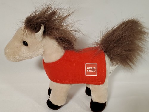 WELLS FARGO “MIKE” 13” Horse 2016 Black Plush & Brown Legendary 6” Hunter 2018 - Picture 8 of 11