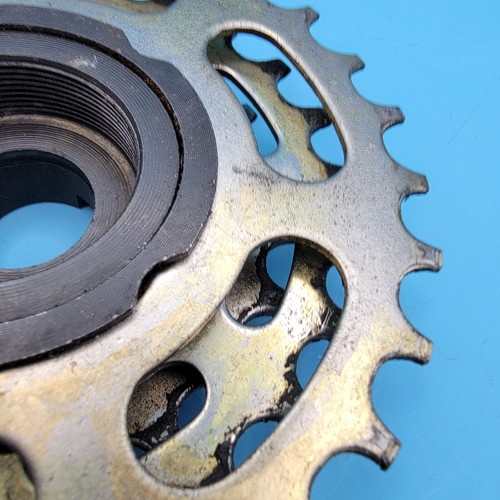Vintage 80's SunTour Pro-Compe Gold 5 Speed Freewheel 14-28 Eng. 1.37" x 24 g22 - Picture 6 of 7