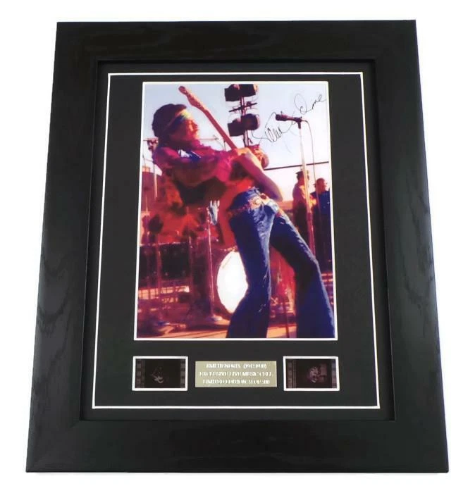 LUCKY MONKEY GIFTS JIMI HENDRIX SIGNED PREPRINT + ORIGINAL FILM CELLS MUSIC MEMORABILIA GIFT