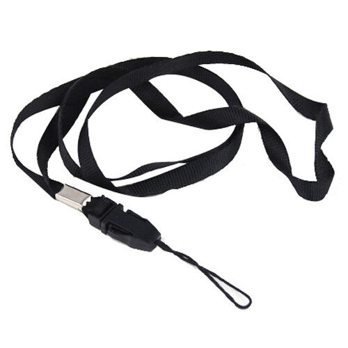 10x Black Lanyard Neck Strap ID Pass Student Card Holder Badge Clip Mobile Phone - Picture 2 of 5