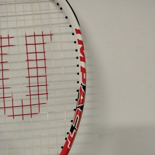 Wilson Impact Tennis Racquet Titanium Volcanic Frame USA Power Bridge Needs Grip - Imagen 3 de 12