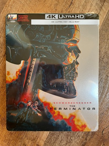 The Terminator w. Steelbook (4K UHD + Blu-ray, 1984, EU Import, Region Free) NEW