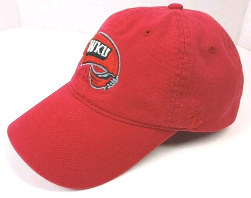 WKU Western Kentucky University Hilltoppers Hat Cap Zephyr Adj Red Embroidered - Picture 2 of 21