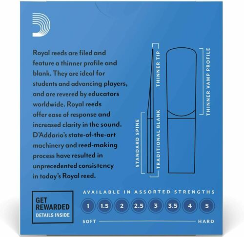 10 Pack Rico Royal Alto Saxophone Reeds Strength 3.0 Sax - Picture 2 of 24