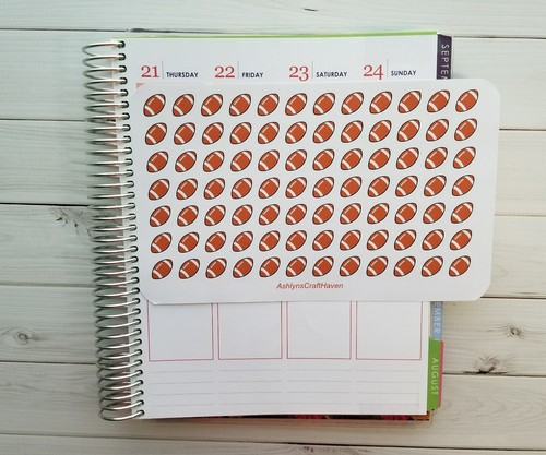 84 Football Planner Stickers- Perfect For Any Planner- Erin Condren, Happy - Picture 2 of 2