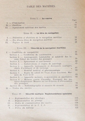 PRL) 1950 BOOK LIBRO LIVRE TRAITé DE LéGISLATION MARITIME TOME 1 BLEGEAN BRUN - Picture 5 of 6