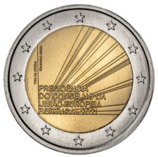 2021 Portugal € 2 Euro UNC Coin Presidency of the EU Council