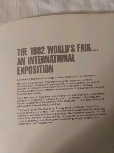 1982 World's Fair Knoxville Official Guide Book & Pictorial Souvenir Book Vtg - Picture 11 of 11