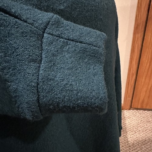 NWT Sigrid Olsen Deep Teal Boiled Wool Blend Jacket LARGE - Picture 6 of 7