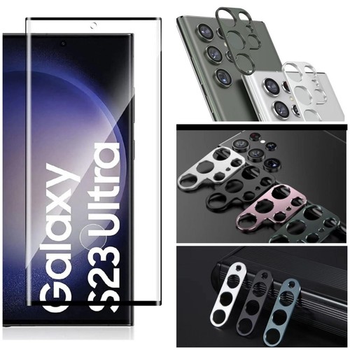 Samsung Galaxy S23 S23 Ultra Displayschutzfolie Option Farbe Kamera Linse - Bild 1 von 13