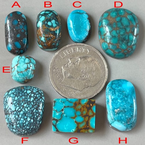 Stabilized Blue Cloud Mountain Hubei Turquoise Cabochon/Gemstone cab Z964