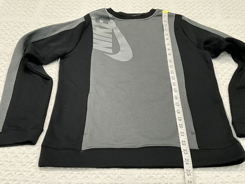 Nike Pullover Gray Black Youth XL Pockets Poly Cotton NWT NEW - Picture 4 of 10