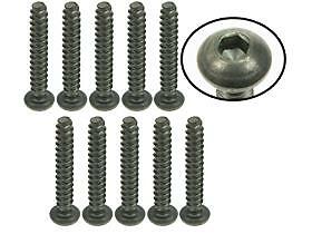 3Racing M3 x 18 Titanium Button Head Hex Socket - Self Tapping (10 Pcs) - Picture 1 of 1