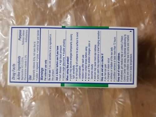 Allergy Eye Multi-Action Antihistamine & Redness Reliever Eye Drops Itchy Eyes - Picture 18 of 23