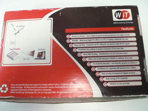 Digi TV Laika PC Digital TV Receiver DTT207-U - Picture 12 of 12