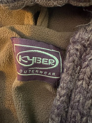 Kyber Outerwear Kids Size Medium Wool Blend Sweater Jacket Hooded Bear Fleece - Picture 3 of 6