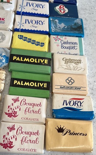 23 Mini barras de jabón Hotel Motel de colección Sweetheart Palmolive marfil TV/película utilería - Imagen 5 de 7