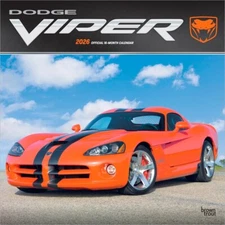 Dodge Viper OFFICIAL | 2026 12x24" Square Wall Calendar | Plastic-Free