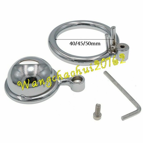 New Stainless Steel Male Chastity Device Super Small Cage Men Metal Lock Belt - Picture 8 of 10