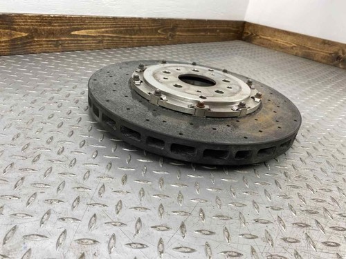08-14 Ferrari California Single 1 Rear Carbon Brake Rotor W/ Hat OEM 304561 - Foto 2 di 6