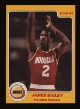 1983-84 James Bailey STAR Basketball #74 *NICE* Houston Rockets Invest NOW (1A)