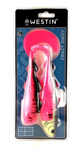 WESTIN Crazy Daisy Gummifisch Heilbuttköder, 180g u.300g Meeres-Shad Jig-Köder - Bild 11 von 15