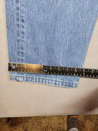 Levi's 501 Jeans Men's 40 X 34 Blue Slim Straight Fit Dark Wash Stretch - Picture 4 of 14