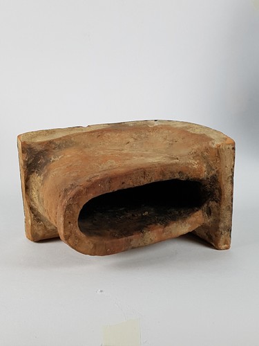 Originale Ofenkachel , Eckkachel mit Löwenkopf ?, 18. Jahrhundert, Breisgau - Bild 6 von 7