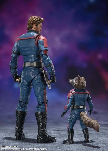 GUardians of The Galaxy 3 Star Lord & Rocket Raccoon S.H. SH Figuarts Figure - Imagen 2 de 5