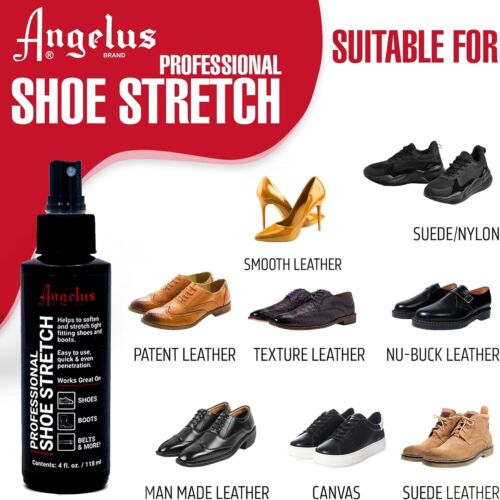 Angelus Shoe Stretch Spray Softener for Leather, Suede & Canvas Professional - Picture 2 of 9