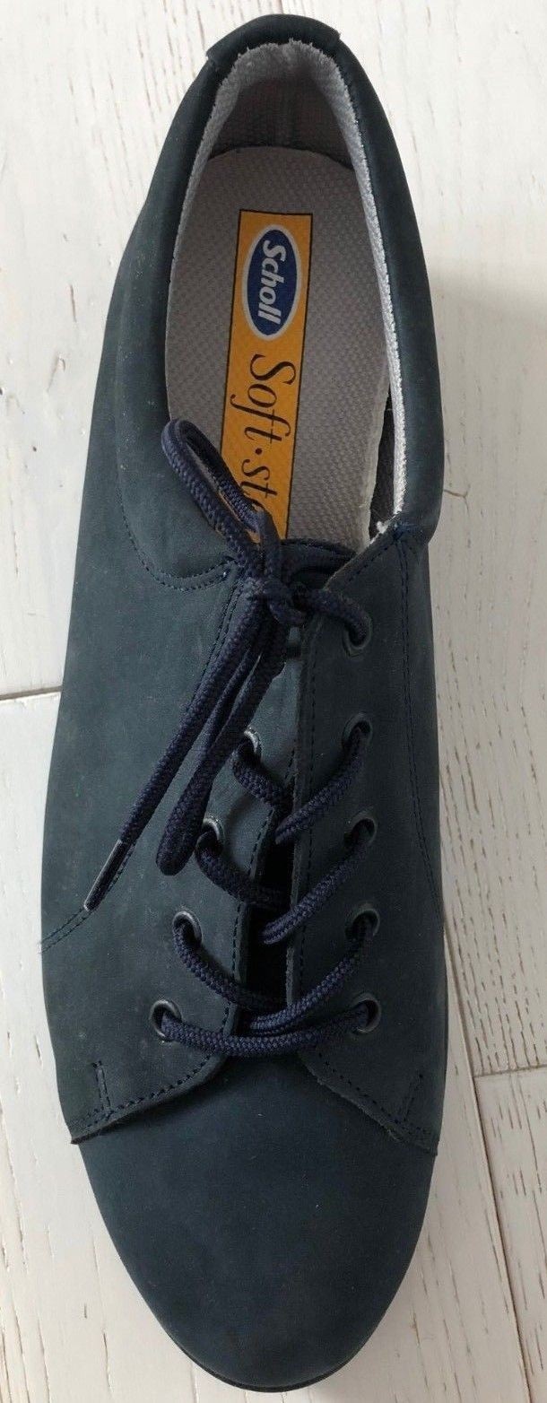 A estrenar en Cordones caja Scholl Softstep Con Cordones en Comodidad Zapato De Ante Azul Marino Talla 7 D 1c0002 A estrenar en Cordones caja Scholl Softstep Con Cordones en Comodidad Zapato De Ante Azul Marino Talla 7 D 1c0002