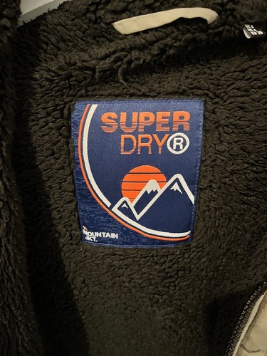 Superdry Mountain Jacket with hood 8 UK Grey Full Zip - Bild 7 von 8