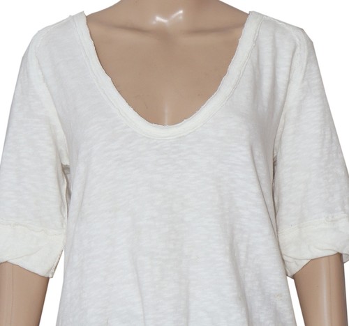 Free People We The Free Like No Other Tee Top Scoop Neck White NWT Large L - Picture 5 of 7