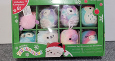 Origianal Squishmallows Winter/Holiday Ornament Plushies Stuffed Toy Set of 10