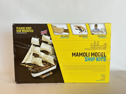 NEW MINI MAMOLI U.S.S. Constitution Model Scale 1:330 Wooden Ship Kit Model - Picture 7 of 12
