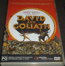 DAVID AND GOLIATH DVD PAL REGION (ORSON WELLES) VERY RARE DVD PRESSING & COVER