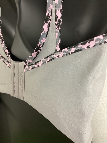 50G GLAMORISE Total Control Unlined Support Multi-Impact Wireless Sports Bra New - Foto 10 di 12