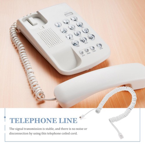2 Pcs Telephone Cable Coil Cord Cords for Landline Phones - Photo 11/12