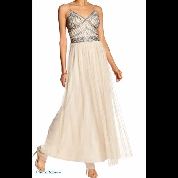 Marina embellished beaded bodice clearance gown